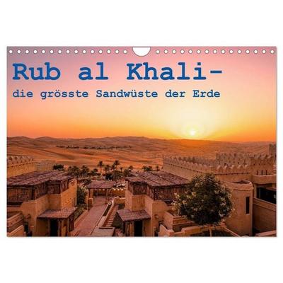 Rub al Khali - die grösste Sandwüste der Erde (Wandkalender 2026 DIN A4 quer), CALVENDO Monatskalender