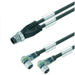 Weidmüller Sensor-/Aktor-Steckverbinder, Elektronikkabel + Stecker, Schwarz