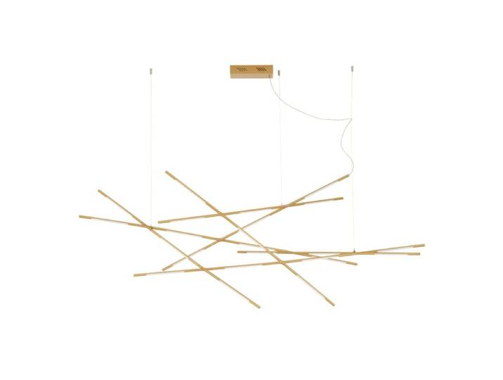 Nova Luce Pendelleuchte Raccio 180 - Gold Design, Modern Höhenv