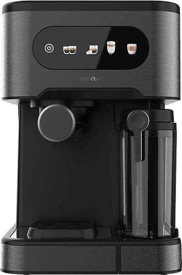 Cafetera superautomática - Cecotec Power Espresso 20 ColdBrew Latte, bar, 1350 W, 1.5 l, 2 tazas, Negro