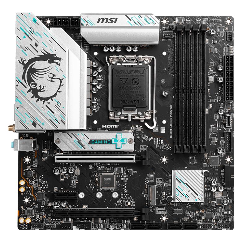 MSI B760M GAMING PLUS WIFI (LGA 1700, Intel B760, mATX) (7D99-017R)