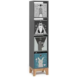 VitaliSpa, Kinderregal, Kinderregal Malia, Grau/Artisan, 35.2 x 159.5 cm (30 x 35.20 x 159.50 cm)