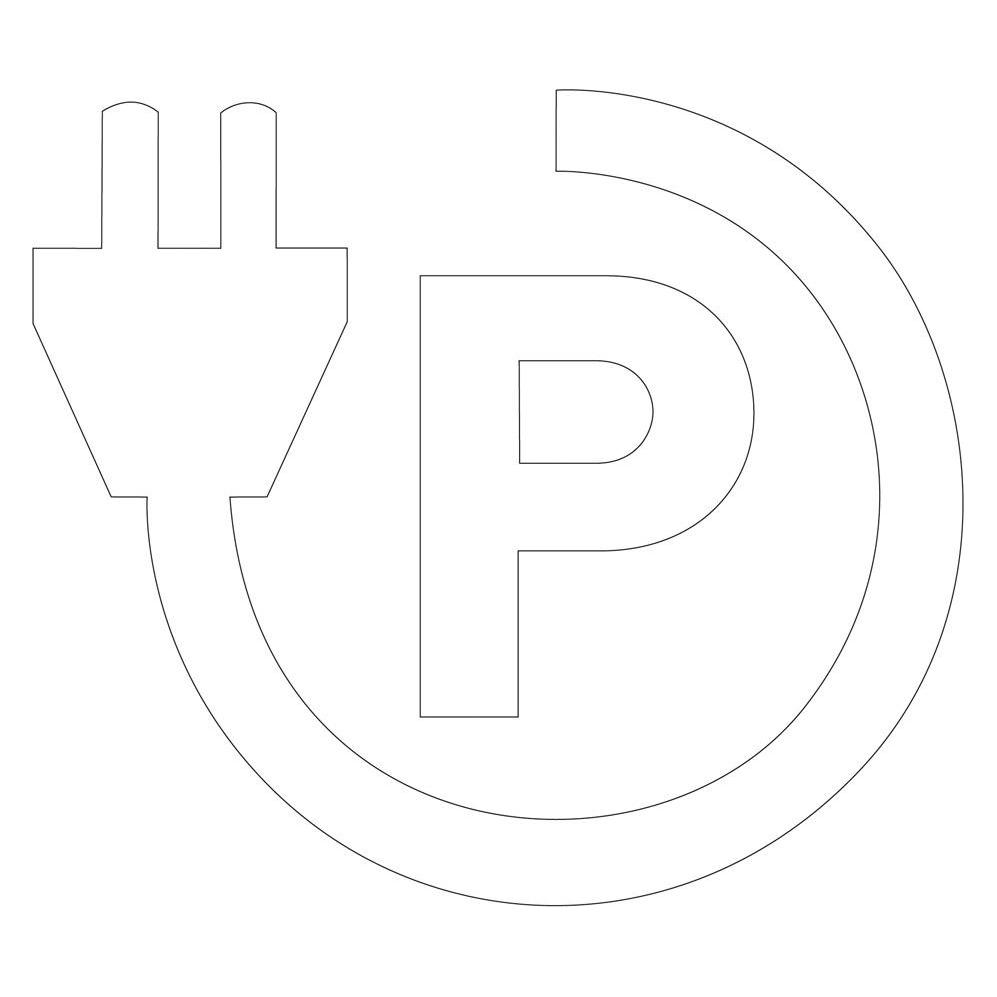 Moravia PROLine Thermo Bodenmarkierung Symbol "Parkplatz Elektro-Auto" (262.29.350)