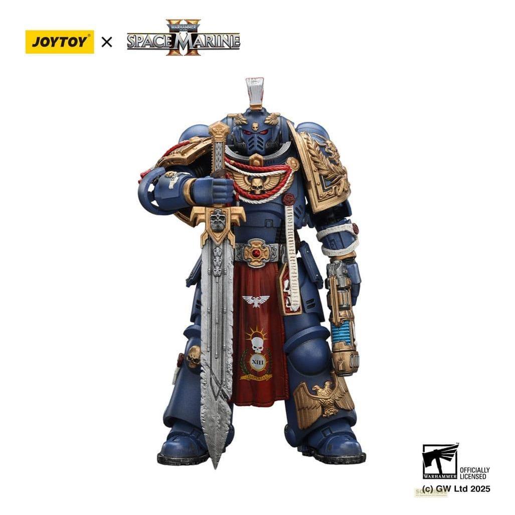 Joy Toy Warhammer 40,000: Space Marine 2 figurine Ultramarines Relic Primus Armourwith Plasma Pistol and Com (JT02816)