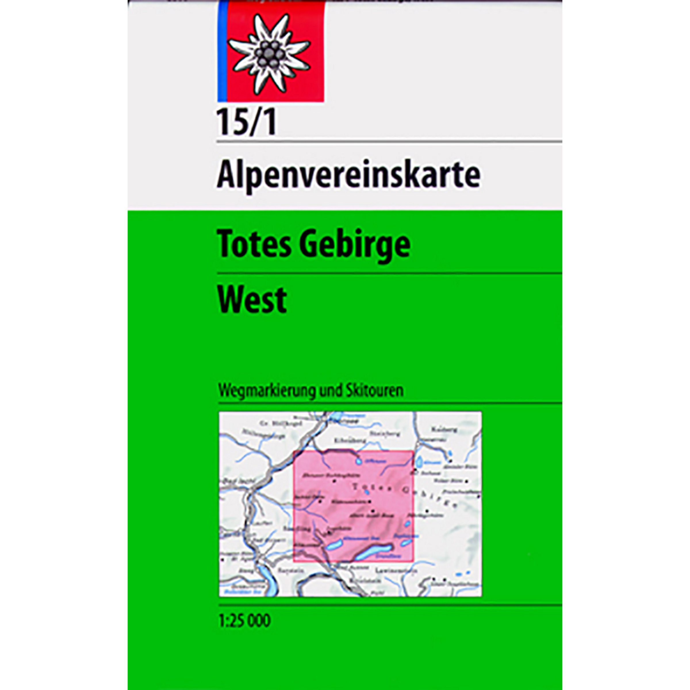 DAV AV-Karte 15/1 Totes Gebirge West, Skirouten Topografische Karten