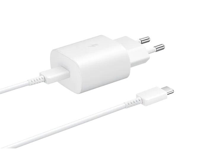 Samsung EP-TA800 25W USB-C Schnellladegerät, Kabel 1m, weiß - Bulkware EP-TA800XWEGWW