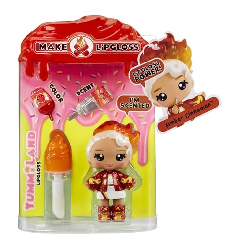 Yummiland Lip Gloss Doll Amber Cinnamon inclusief DIY Lip Gloss Kit
