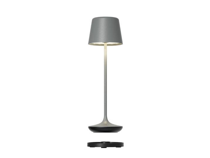 LED-Tischleuchte Bari Leonardo grau, 25 cm