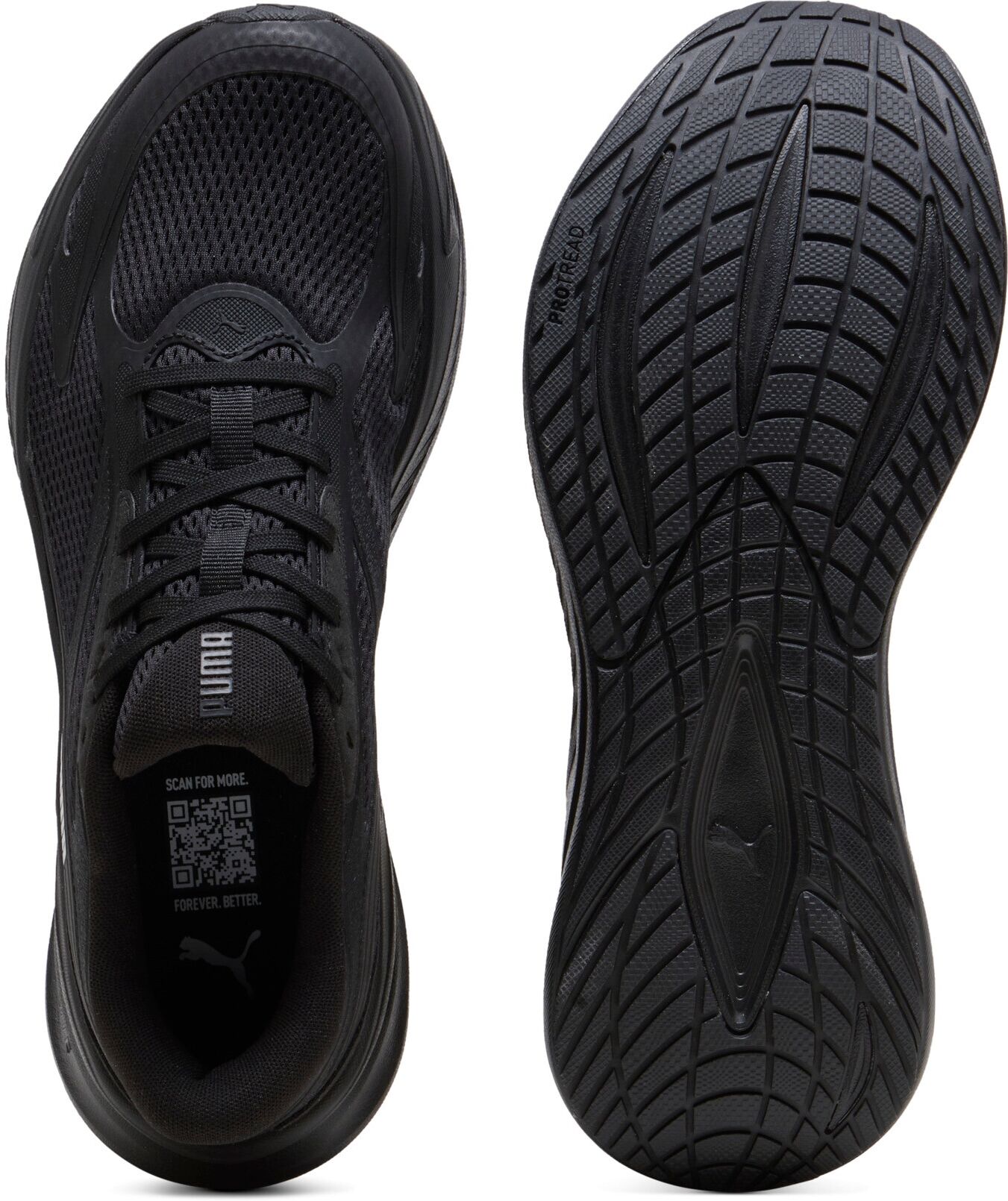 Laufschuh PUMA "MAXSTRIDE LITE LS", Gr. 40, Textil, puma schwarz, puma weiß, Schuhe Laufschuh