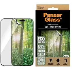 PanzerGlass Matrix (1 Stk., Apple iPhone 16 Pro Max), Smartphone Schutzfolie, Transparent