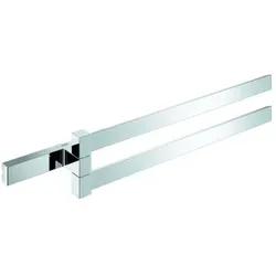 Grohe Selection Cube Doppel-Handtuchhalter 40768000 chrom, 2-armig, schwenkbar, verdeckte Befestigung