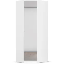 Tchibo - Eckschrank »Memphis« mit Spiegeln - 85x72x210cm - weiß -