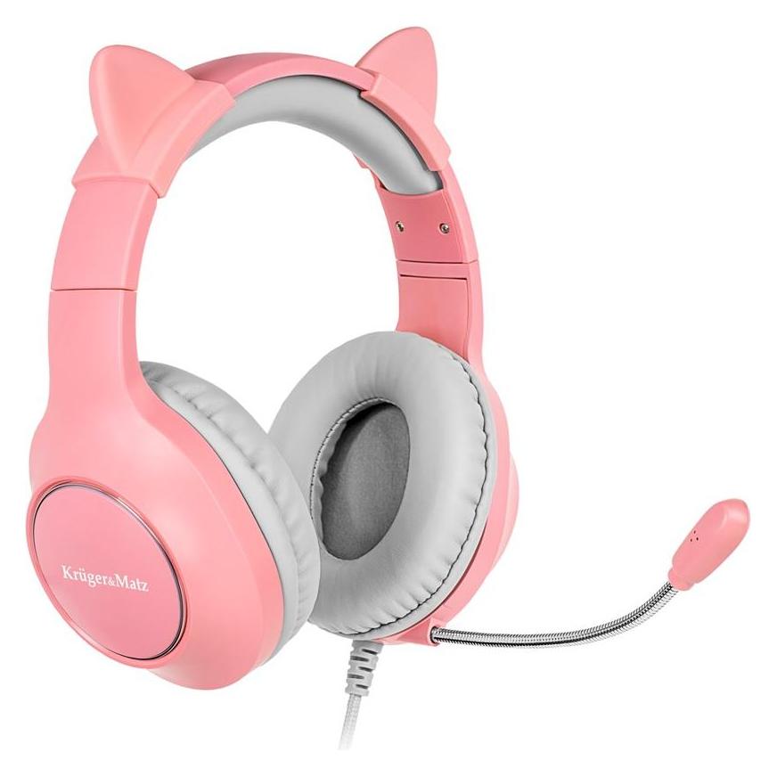Krüger&Matz Gaming-Kopfhörer für Kinder Kruger & Matz Street Kids Gamer - pink (Kabelgebunden) (KM0658)