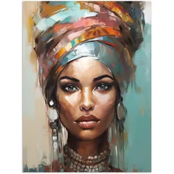 POSTER Frau - Kunst - Schmuck - Porträt Wandbilder 30x40 cm