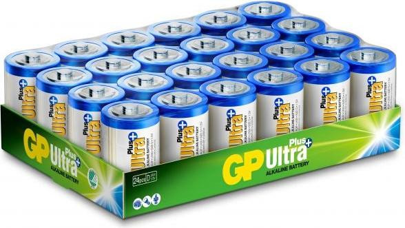 GP Batteries Ultra Plus LR20 batterijen, 24 stuks