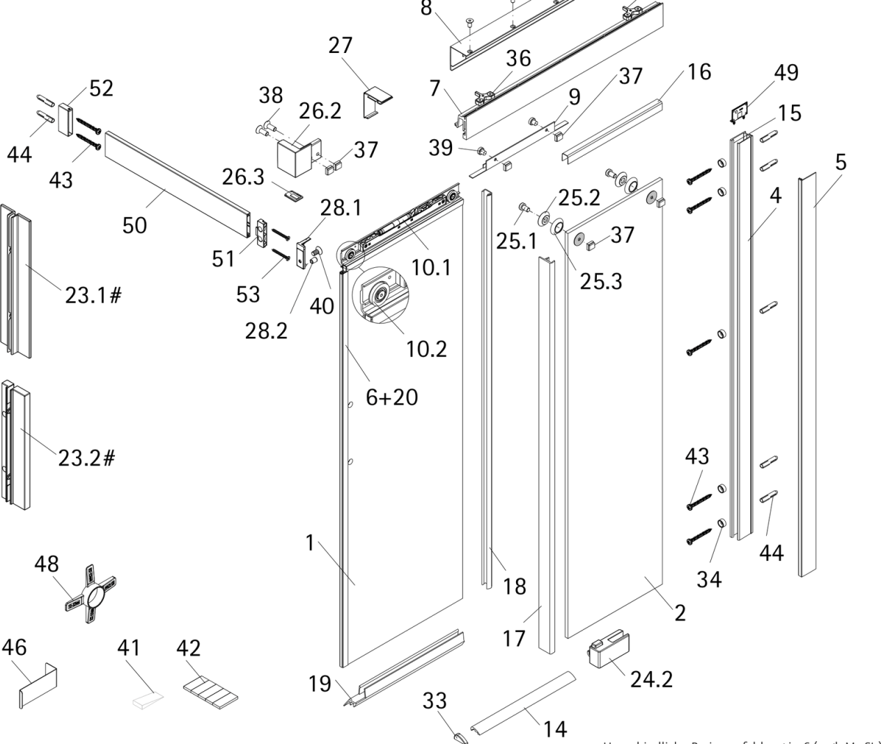 HSK Duschkabinenbau KG HSK Ersatzteile Dämpfer, E72226-1 E72226-1