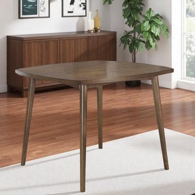 ZWYO HOSIMU "40"" Transitional Square Dining Table, Rich Wood Kitchen Table with Tapered Legs for 4"