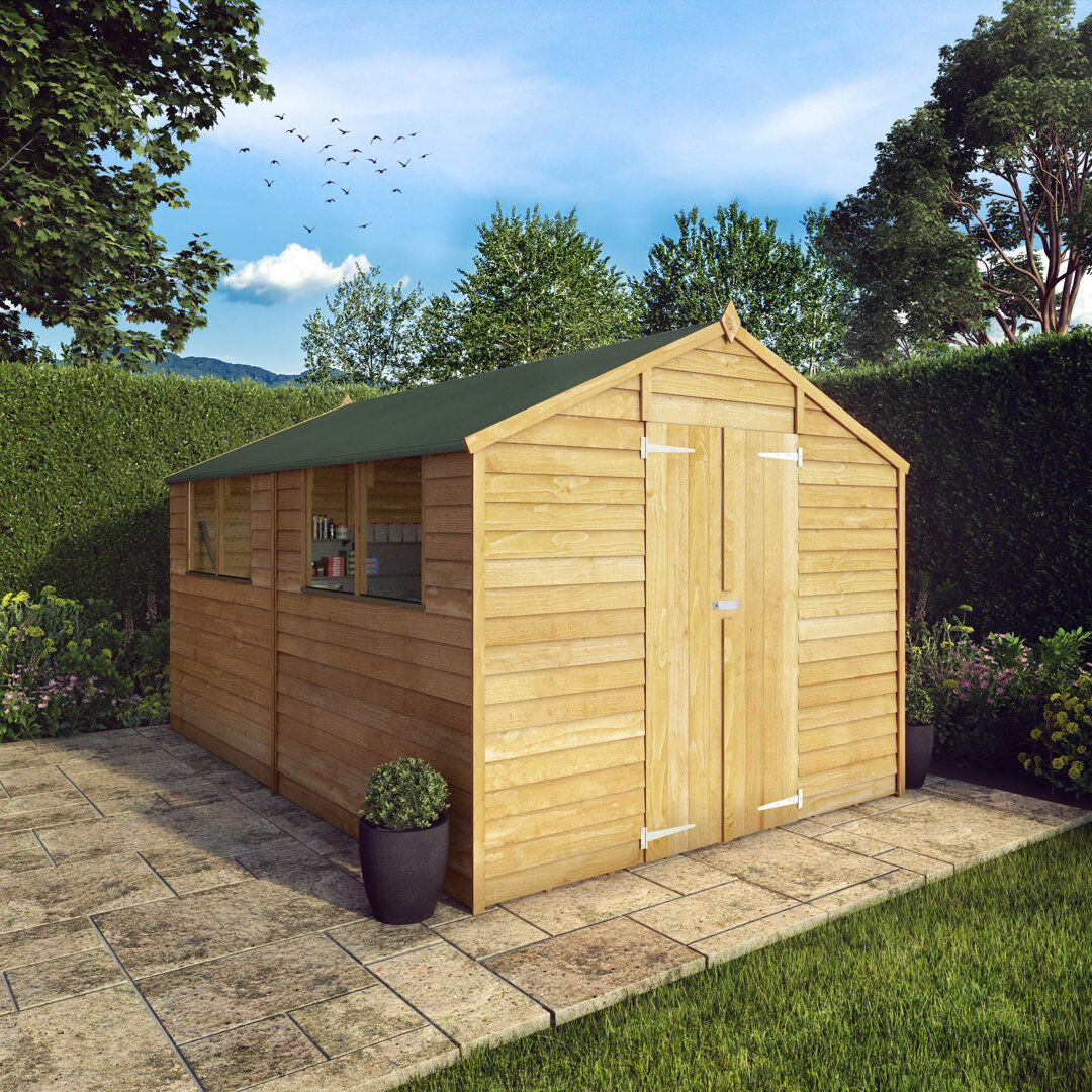 Mercia Garden Products Mercia 12 x 8ft Overlap Apex Shed