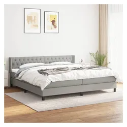 vidaXL, Boxspringbett, Lucan (Knopfheftung Design) (200 x 200 cm)