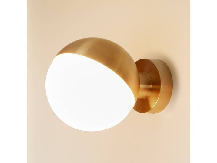 Design wandlamp VL Studio, dimbaar, messing / goud, Hal, Messing, Design, Wandlamp design