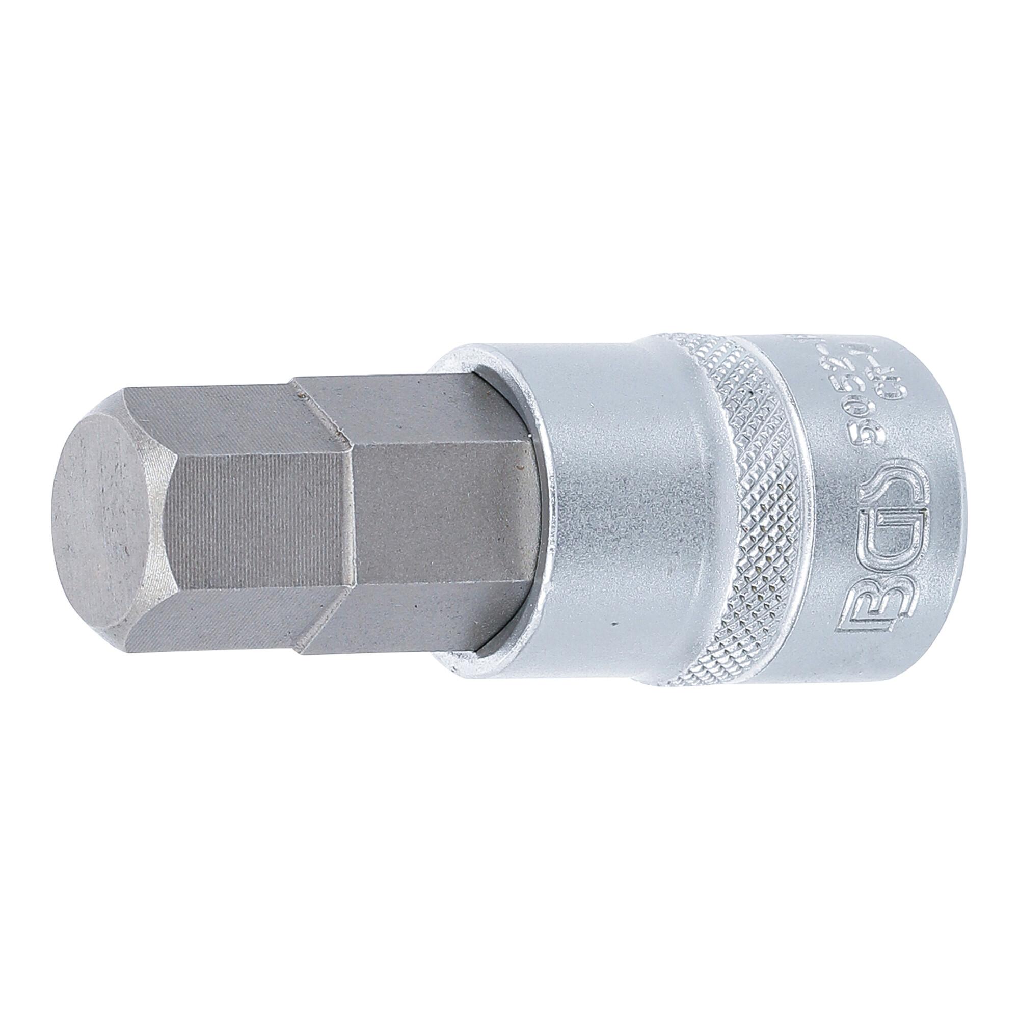 BGS Bit-Einsatz 5052-18, Antrieb Innenvierkant 12,5 mm (1/2"), Innensechskant 18 mm ; BGS technic)
