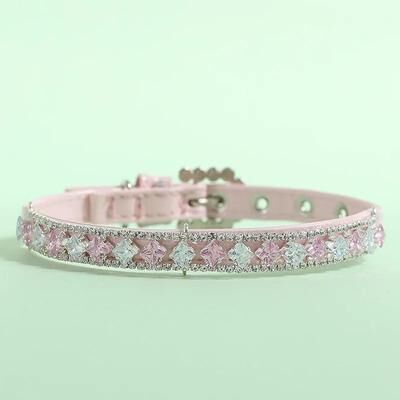 Inspired Living Pearl Rhinestone Cat Collar For Elegant Pet Photos 3 l neck 28 34cm
