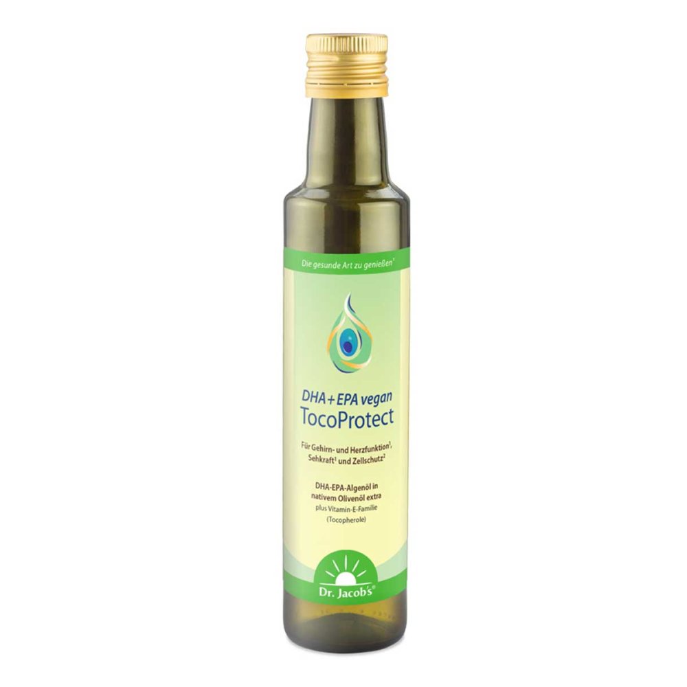 Dr. Jacob's Medical GmbH DHA + EPA TocoProtect 250 ml Algenöl Olivenöl Omega-3 vegan 13704062