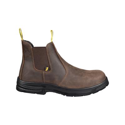 Sicherheitsschuh SAFETY JOGGER WORKS "Jackman" Gr. 45, braun (dunkelbraun), 45, Obermaterial: 50% Rindsleder Leather cow. 50% Lammleder LEL., Schuhe