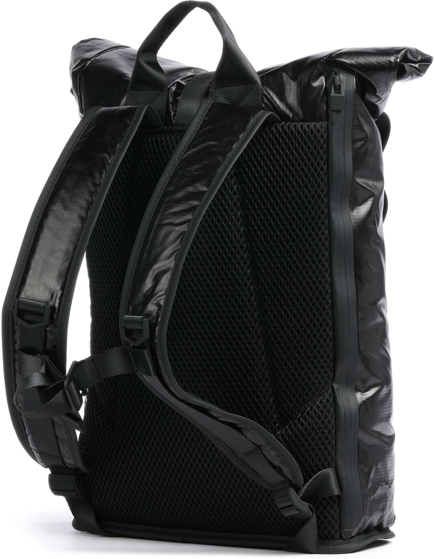 Rains Sibu Rolltop Rucksack, schwarz