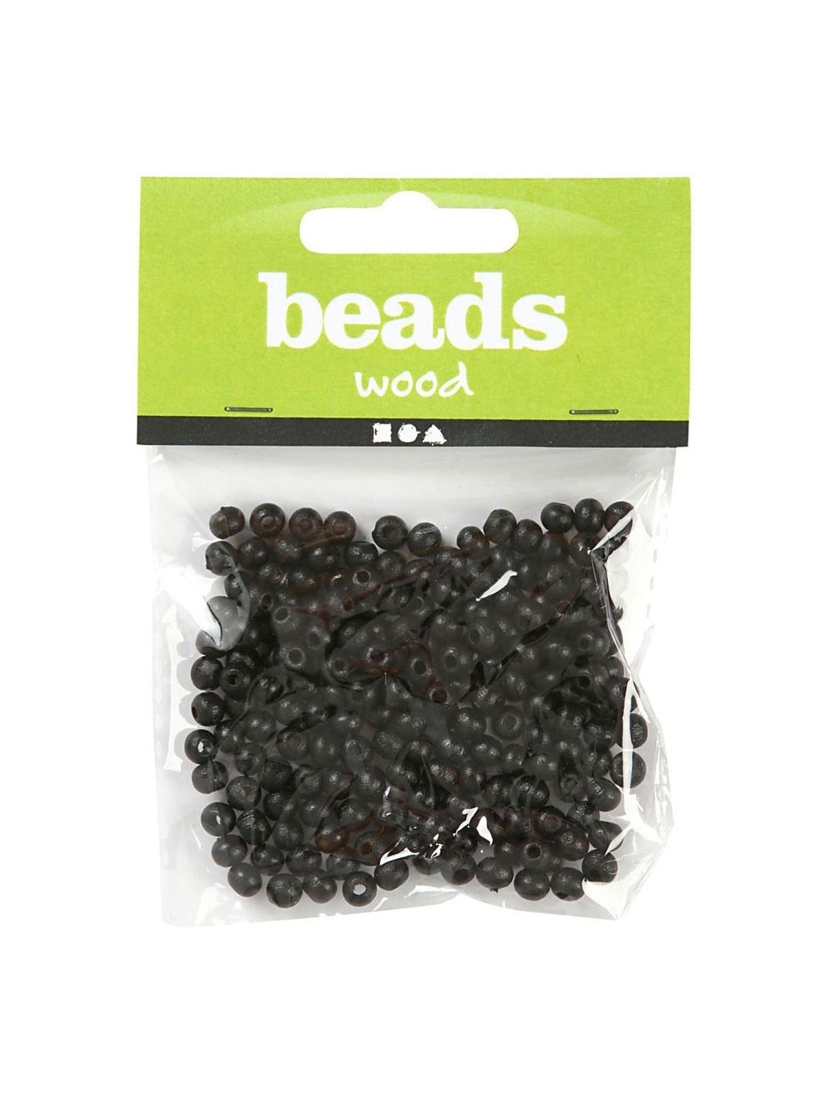 Creativ Company Wooden Beads Black 150pcs.