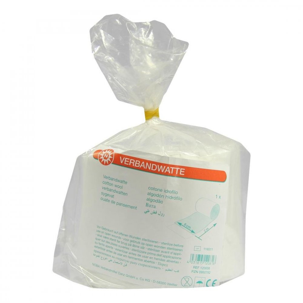 NOBAMED Paul Danz AG Verbandwatte gerollt 8 cmx2 m 00950782