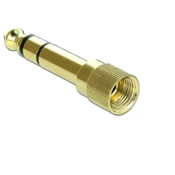 DeLOCK 66390 Kabeladapter 3.5 mm 6.35 mm Gold
