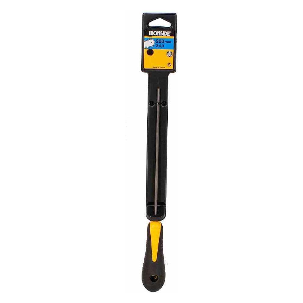 Ironside Kettensägefeile 200 x 4,8 mm mit 2-Komponenten Heft, 1 Stück, 137078 (200 mm) (137078)