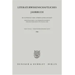 Literaturwissenschaftliches Jahrbuch., Fachbücher von Theodor Berchem, Franz Link, Hermann Kunisch