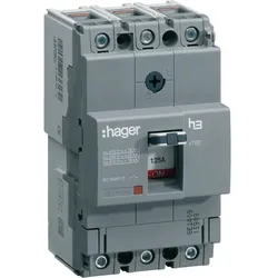 Hager HNA025H Leistungschalter h3 x160 TM ADJ 3P3D 25A 40kA CTC