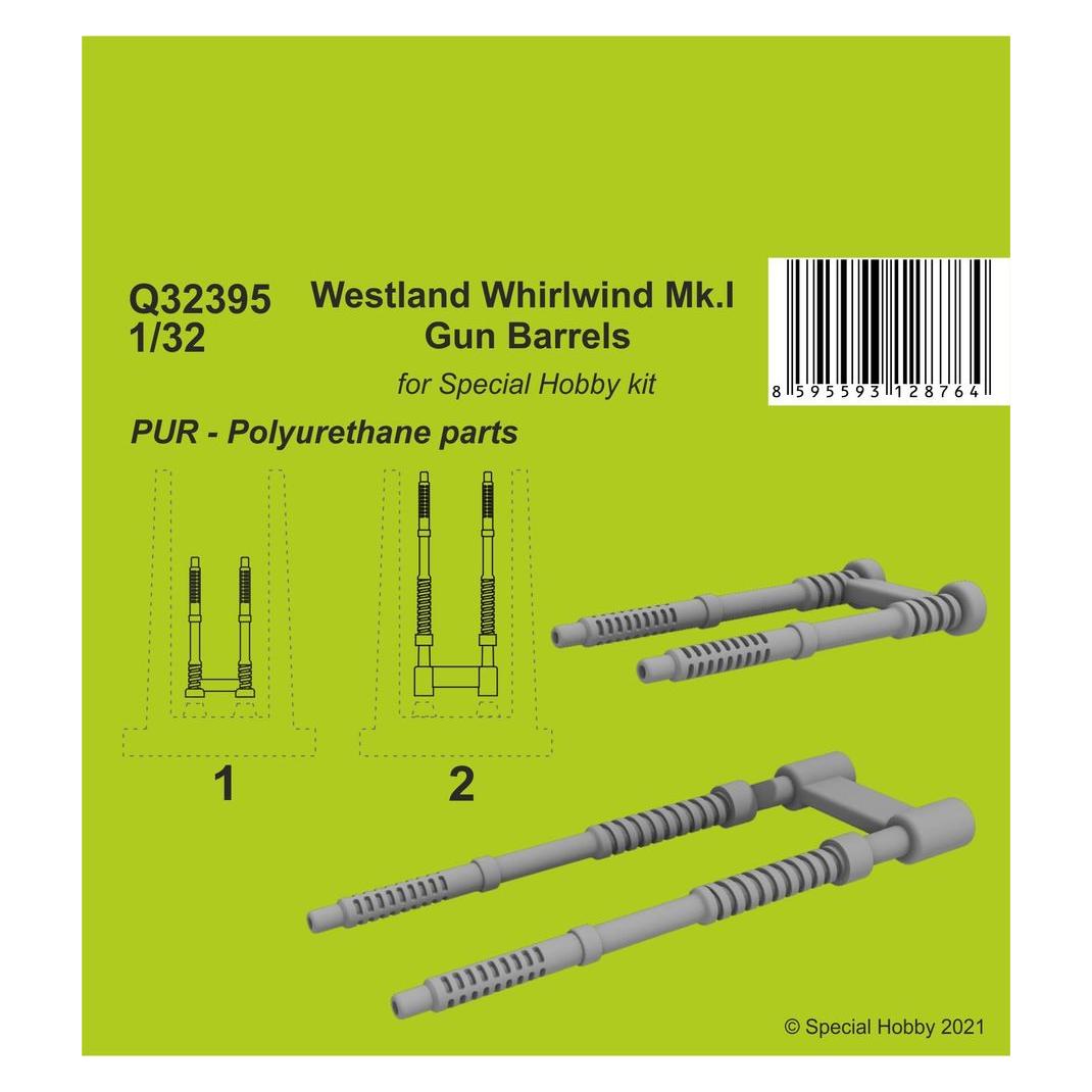 CMK Westland Whirlwind Mk.I Gun Barrels (129-Q32395)