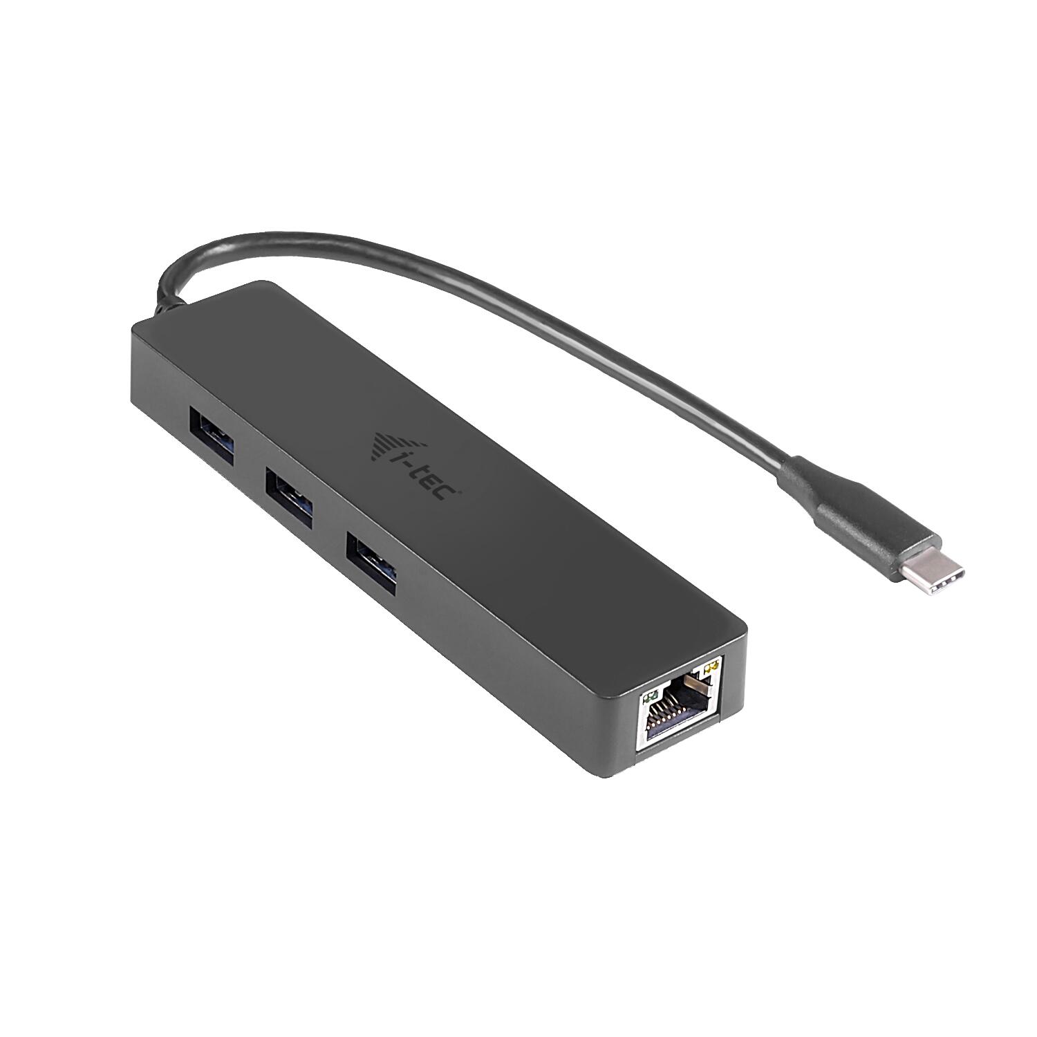 I-TEC USB-C Slim Hub 3 Port mit GLAN C31GL3SLIM