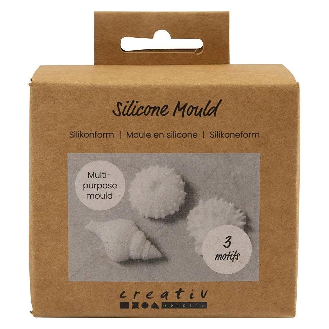 Creativ Company Silikon Form Muscheln 3 Stück, Volumen: ml (6 x 3.50 x 2 cm) (37190)