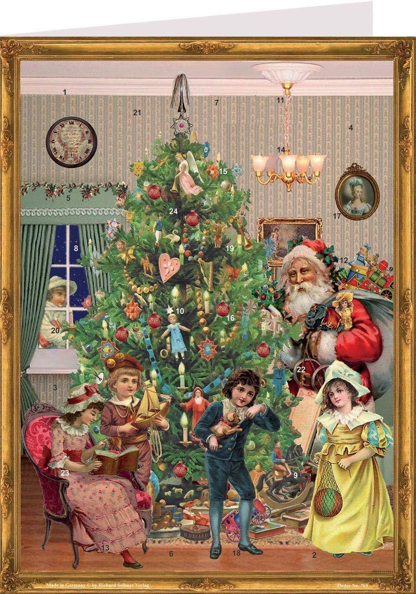 oCreon Adventkalender Postkaarten voor volwassenen