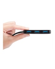 Transcend HUB2 Hub 4 x SuperSpeed Anschlüsse USB 3.0 Desktop (TS-HUB2K)