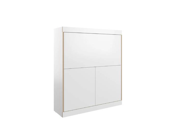 Müller Small Living - Flai Home-Office Sekretär, klein, CPL weiss
