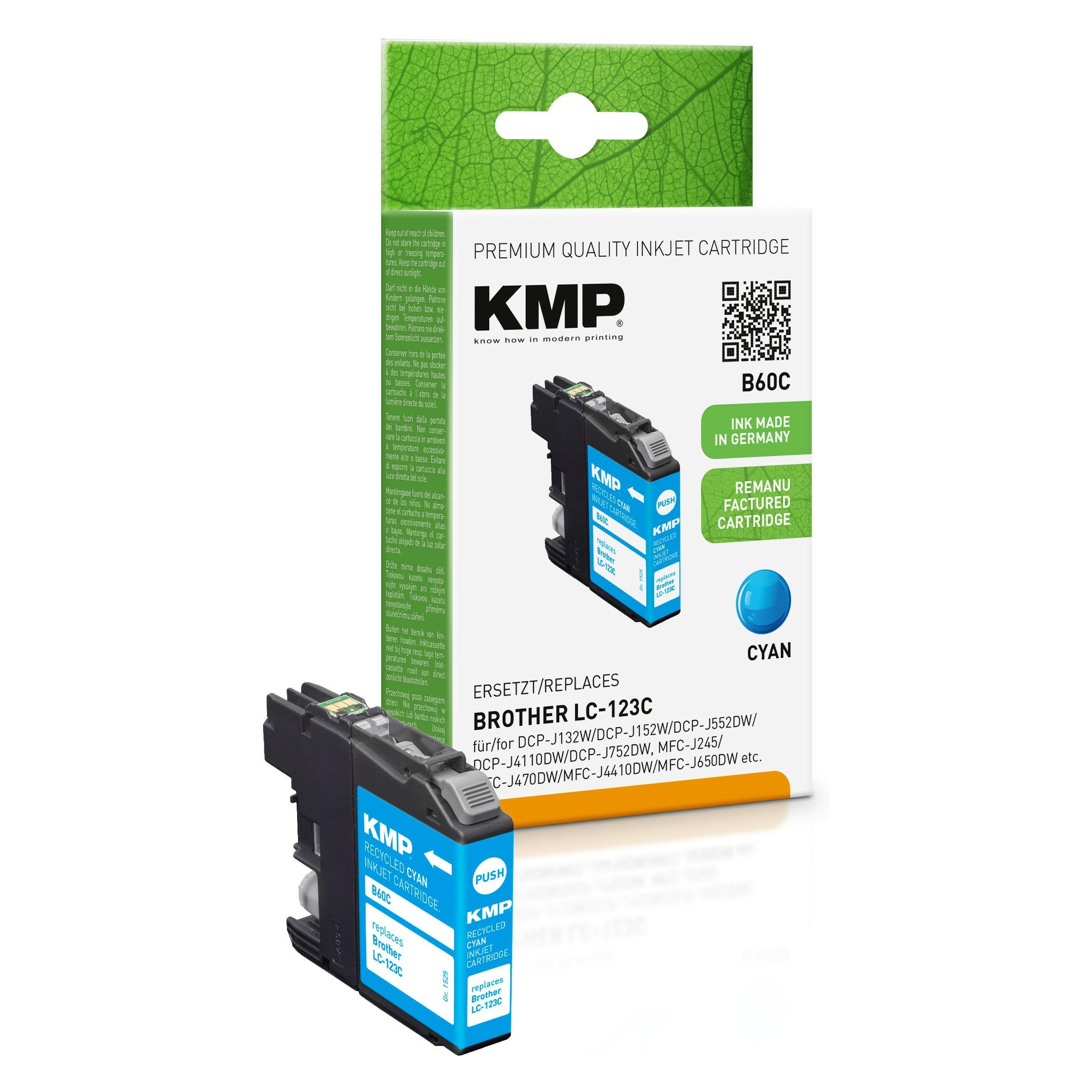 KMP B60C - 6.6 ml - Cyan  - (C) (1525,4003)