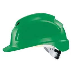 uvex pheos B-WR Schutzhelm mit Lüftung - mit Drehradsystem - langer Schirm grün 52 cm - 61 cm - 9772430 - grün
