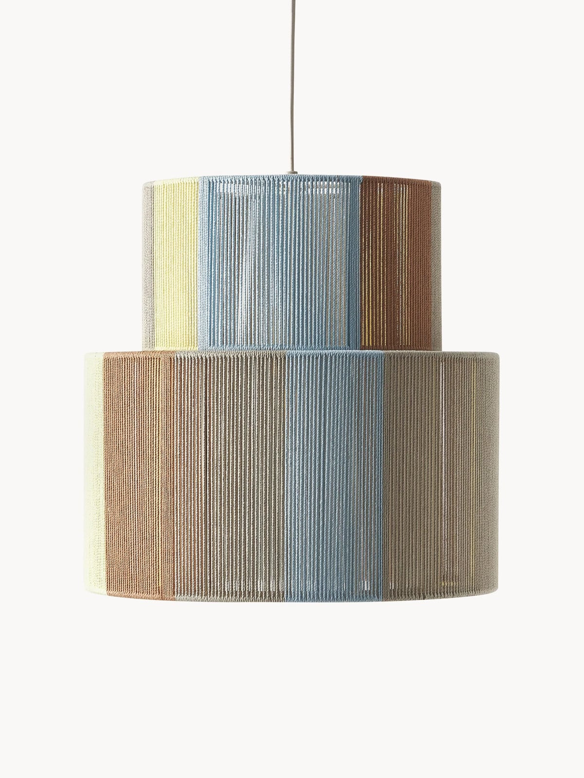 Westwing Collection Hanglamp Lace van linnen draden