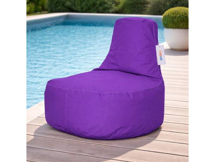 Pouf de jardin imperméable avec poches ARTA - Violet