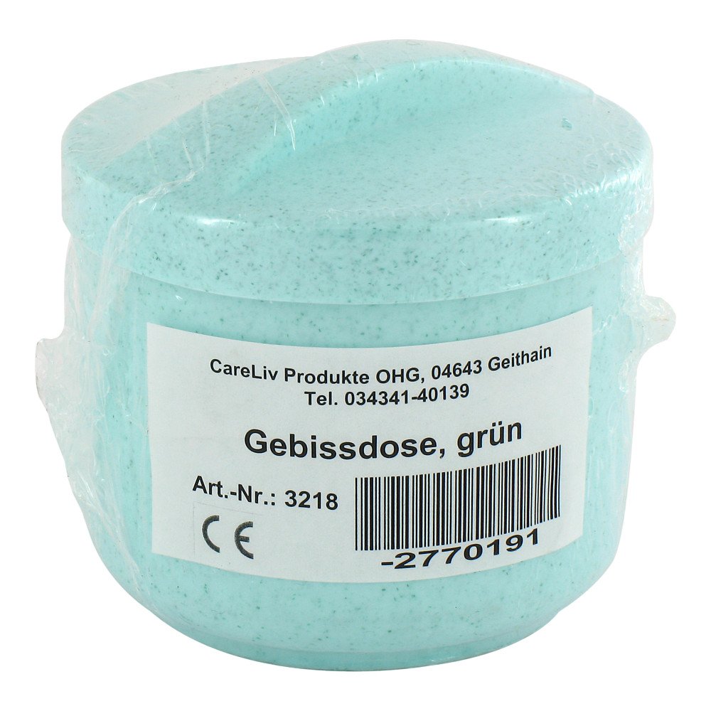 Careliv Produkte OHG Gebissdose Mit Einsatz U.deckel Grün 02770191