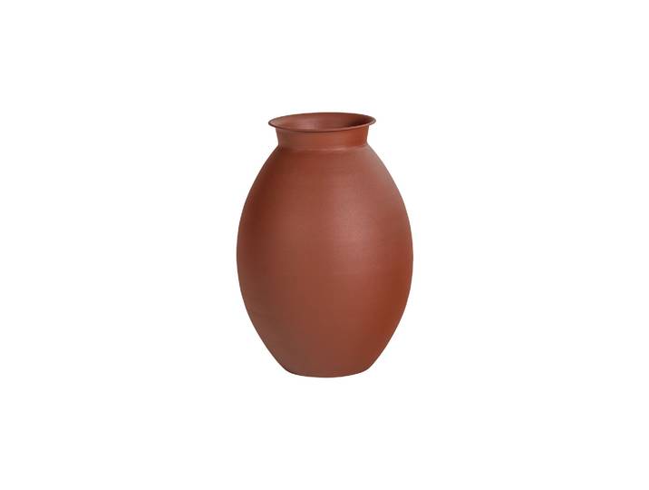 Vase XXL métal marron Caro