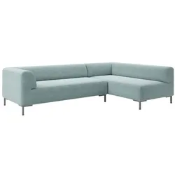 freistil Ecksofa 185 Stoff Blau Pastellblau