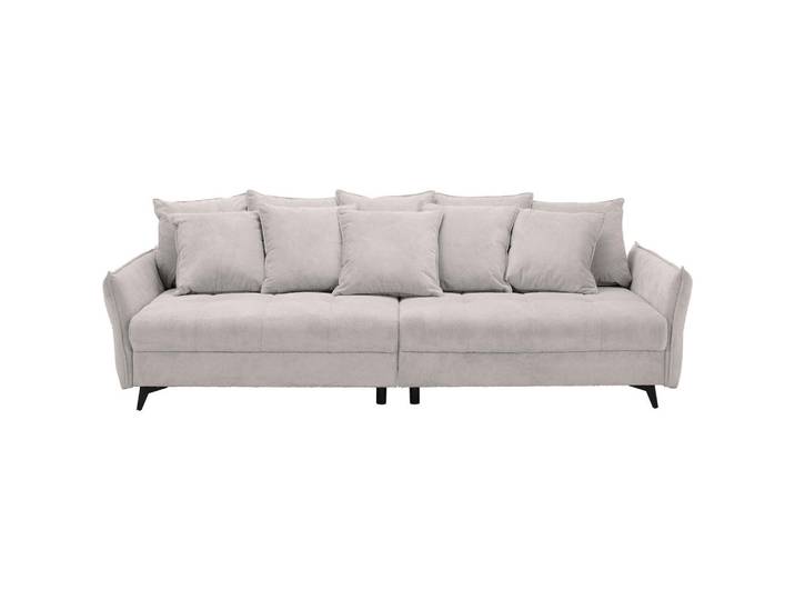 Ambia Home Bigsofa, Hellgrau, Metall, Füllung: Schaumstoff, 282x94x127 cm, Rücken echt, Wohnzimmer, Sofas & Couches, Bigsofa