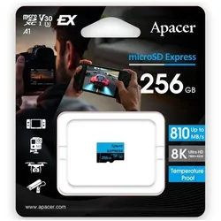 Apacer Mikro SD Speicherkarte mit Adapter UHS-I Clase 10 256 GB (256 GB, microSD, UHS-I), Speicherkarte